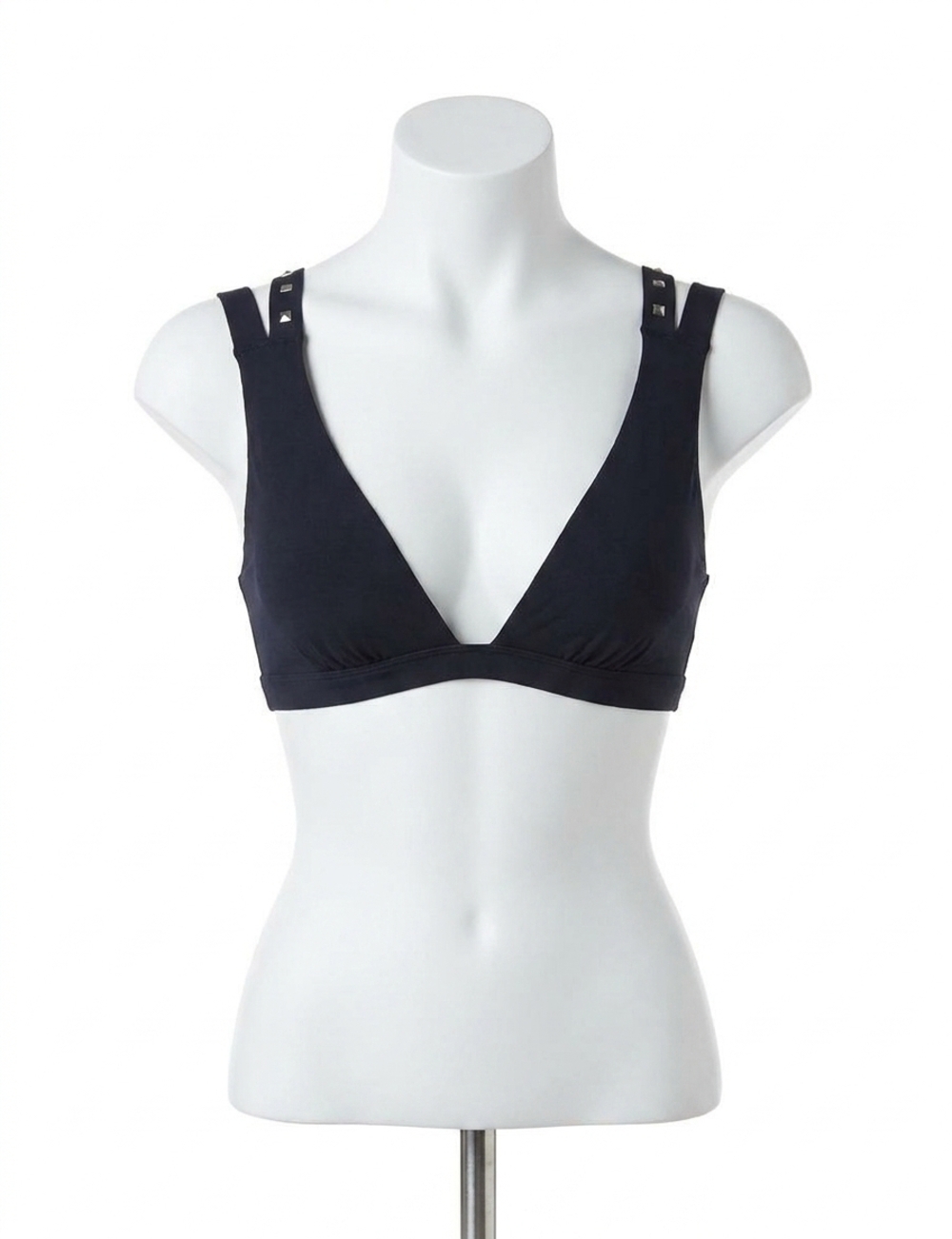 NEW COMMANDO strappy studded bralette in black